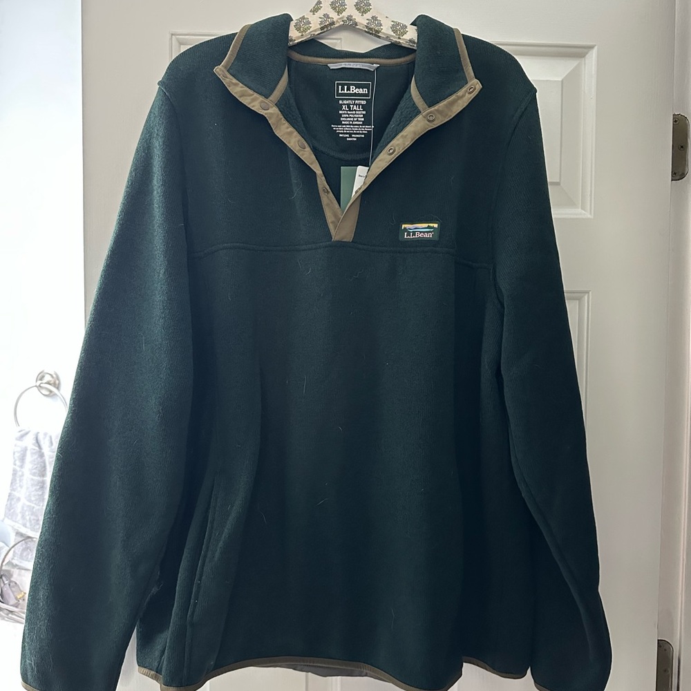 L.L. Bean Men's Green Sweater